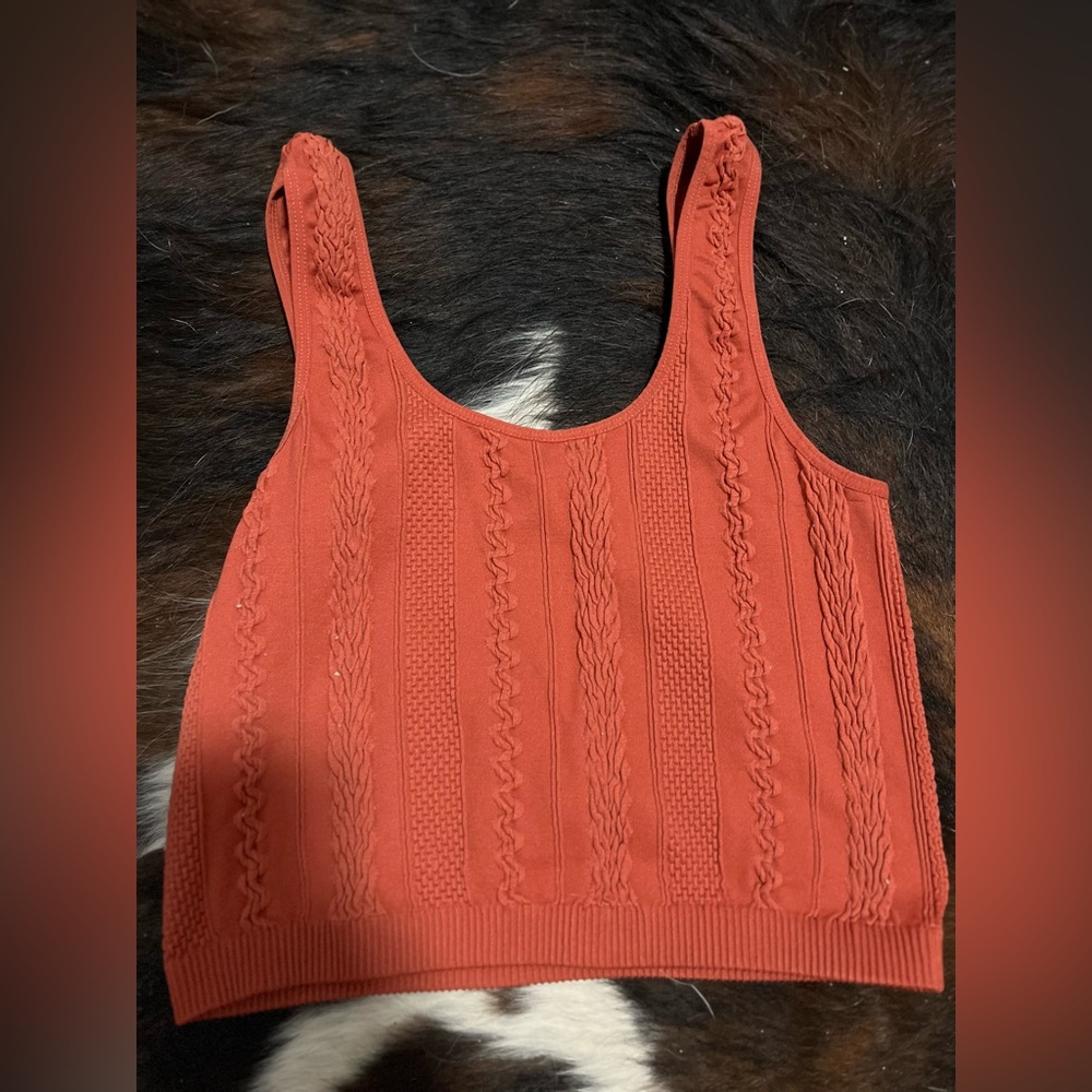 Red/Orange Crop Top
